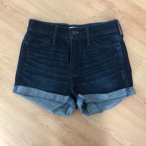 hollister high rise jean shorts